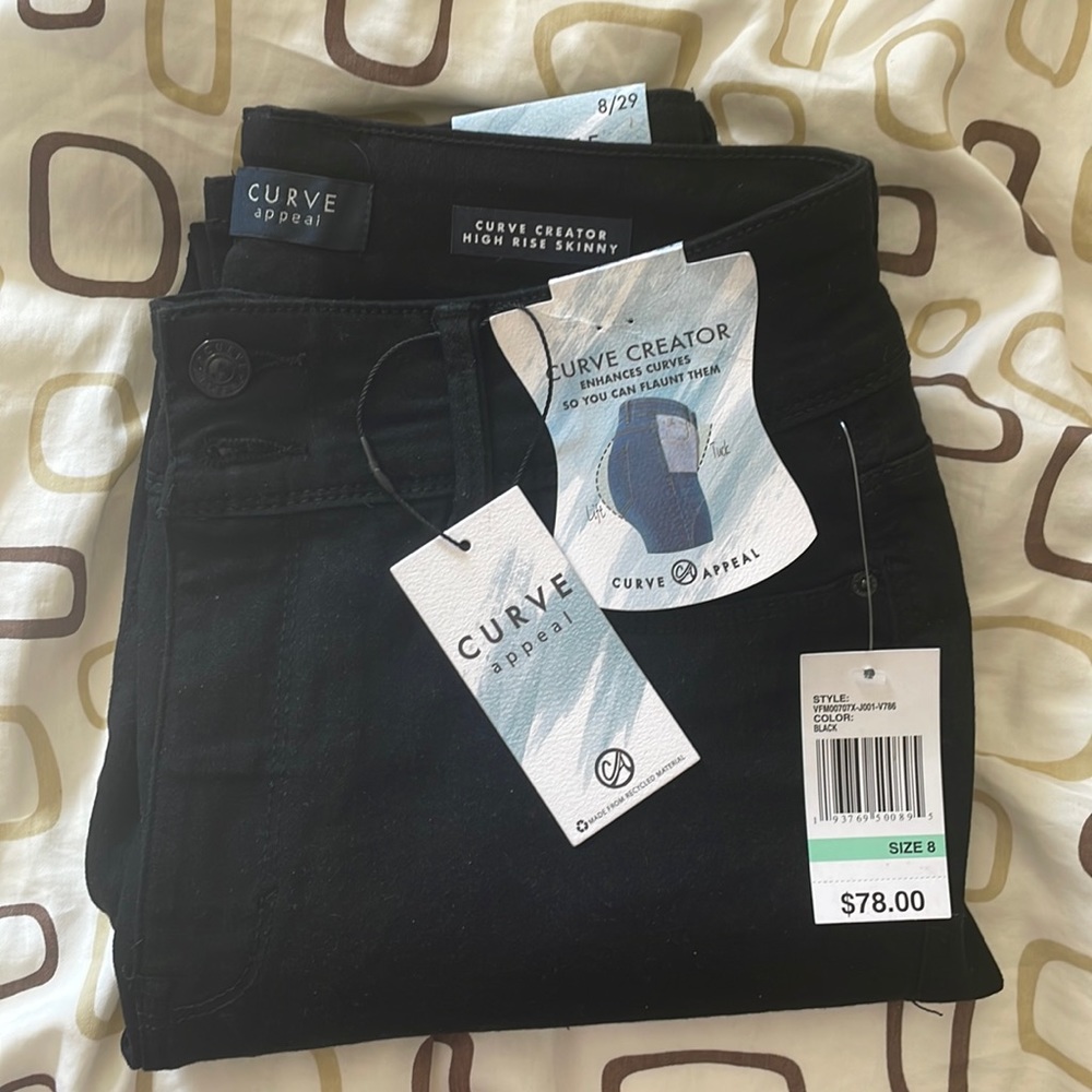 Curve Appeal “Curve Creator High-Rise Skinny” Jeans